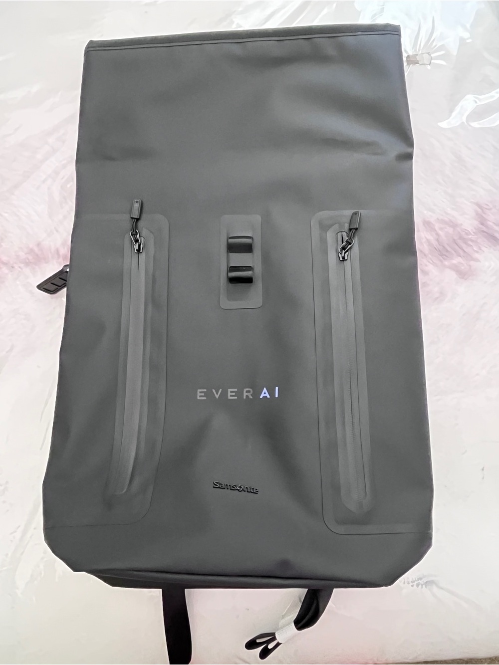 Samsonite EVERAI Black Slim Waterproof Backpack